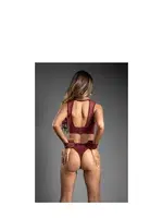 Deri Kelepçeli Özel Bölgesi Açık Fantazi Takım NightLight 8627 detay görünüm