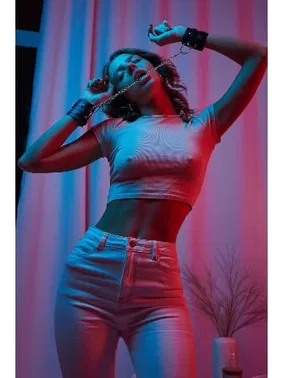 missisX Deri Zincirli Fantazi Kelepçe MissisX 8004