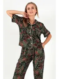 DOREMI Desenli Kısa Kollu Kadın Pijama Takım DoReMi 002-000093