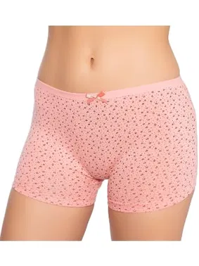 Gümüş Desenli Likralı Empirme Kadın Boxer Gümüş 3098 - 6 Adet