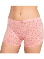 Desenli Likralı Empirme Kadın Boxer Gümüş 3098 - 6 Adet Renkli Desenli