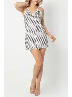 Desenli Sırt Dekolteli Fantezi Beyaz Puanlı Gecelik SHE 1326 Beyaz farklı açı