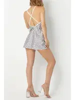 Desenli Sırt Dekolteli Fantezi Beyaz Puanlı Gecelik SHE 1326 Beyaz görsel 5