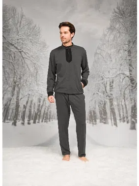 Doreanse Dik Yaka Fermuarlı Uzun Kollu Erkek Pijama Takım Doreanse 26K4594