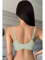 Dikişsiz Balensiz Çıkarılabilir Pedli Lazer Kesim iz bırakmaz Görünmez Sütyen AN 2000 - Yeşil Yeşil farklı açı