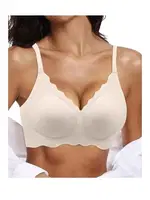 Dikişsiz Balensiz Çıkarılabilir Pedli Lazer Kesim izbırakmaz Görünmez Sütyen Merry See AN 2000 Ekru Ekru detay görünüm