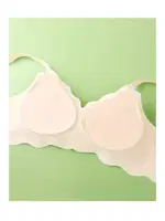 Dikişsiz Balensiz Çıkarılabilir Pedli Lazer Kesim izbırakmaz Görünmez Sütyen Merry See AN 2000 Ekru Ekru görsel 4