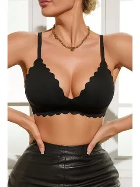 Merry See Dikişsiz Balensiz Çıkarılabilir Pedli Lazer Kesim izbırakmaz Görünmez Sütyen Siyah - AN 2000-Siyah - Alternatif Görünüm