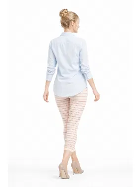 Bona Mania Çizgili Kadın Tayt Bona Mania 283-000378 - Alternatif Görünüm