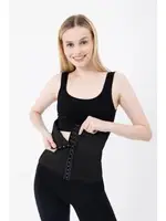 Doğum Sonrası Pregnant Balenli Lohusa Bel Korse Form Angel 5070 Siyah