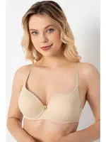 Dolgulu Sütyen Kadın Siyah Push up Balenli Süngerli Günlük Sporcu Kullanım Destekli Basic T-Shirt Sütyeni Anıl 3783