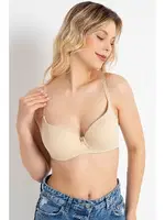 Dolgulu Sütyen Kadın Siyah Push up Balenli Süngerli Günlük Sporcu Kullanım Destekli Basic T-Shirt Sütyeni Anıl 3783 detay görünüm