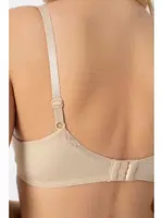 Dolgulu Sütyen Kadın Siyah Push up Balenli Süngerli Günlük Sporcu Kullanım Destekli Basic T-Shirt Sütyeni Anıl 3783 farklı açı