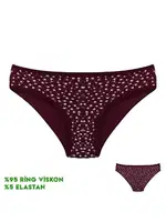 Viscon Desenli Kadın Slip Külot 12'li Dondeza 164-4 Görsel