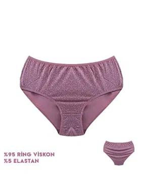 Dondeza Desenli 12'li Viscon Kadın Bikini Külot Dondeza 664-11