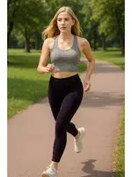 Asit Yıkamalı Tayt DoReMi 002-T16383 Koyu Mor