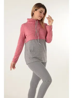 DOREMI Spor Bayan Dik Yaka Sweat Doremi 002-000740 - Alternatif Görünüm