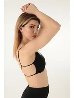 Çapraz İp Detaylı Spor Bralet DoReMi 002-015424 Siyah detay görünüm