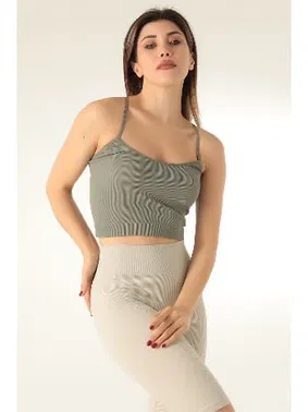 DOREMI DoReMi Dikişsiz Örme Çapraz Askılı Yarım Atlet  002-000809 - Alternatif Görünüm