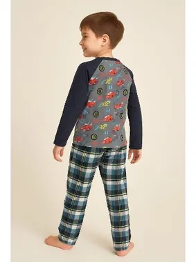 DOREMI Erkek Çocuk Ekoseli Pijama Takımı DoReMi 002-000595 - Alternatif Görünüm