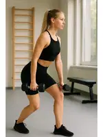 Kapsız Sporcu Büstiyer DoReMi 002-T15287 Siyah