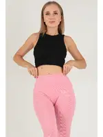 Ripli Kalın Askılı Kadın Spor Büstiyer DoReMi 002-P15388 Siyah detay görünüm