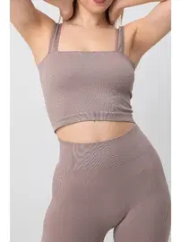 DOREMI Seamless Fitilli Kare Yaka Kalın Askılı Spor Sütyen DoReMi 002-000164
