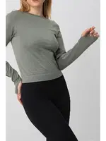 Move Seamless Spor Tişört DoReMi 002-000173 Haki farklı açı