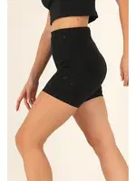 Seamless Normal Bel Kısa Kadın Tayt DoReMi 002-T16368 Siyah farklı açı