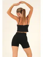 Seamless Normal Bel Kısa Kadın Tayt DoReMi 002-T16368 Siyah görsel 4