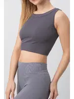 Seamless Ripli Spor Büstiyer DoReMi 002-000165 Antrasit