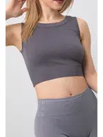 Seamless Ripli Spor Büstiyer DoReMi 002-000165 Antrasit farklı açı