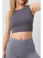 Seamless Ripli Spor Büstiyer DoReMi 002-000165 Antrasit görsel 4