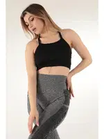 Seamless Sırt Detaylı Spor Sütyen DoReMi 002-000151 Siyah