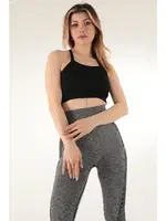 Seamless Sırt Detaylı Spor Sütyen DoReMi 002-000151 Siyah görsel 4