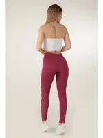 Toparlayıcı Seamless Spor Tayt DoReMi 002-000177 Bordo farklı açı