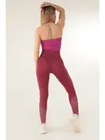 Yüksel Bel Seamless Spor Tayt DoReMi 002-000180 Fuşya farklı açı