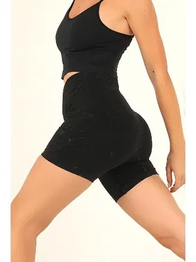 DOREMI Yüksek Bel Kısa Spor Tayt DoReMi 002-016368 - Alternatif Görünüm