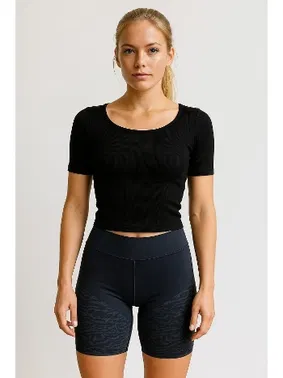 DOREMI Yüksek Bel Spor Kısa Tayt DoReMi 002-T16414