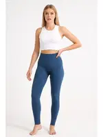 Yüksek Bel Toparlayıcı Spor Tayt DoReMi 002-000012 Lacivert