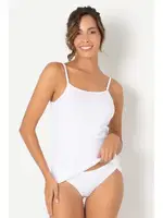 DoReMi %100 Pamuk İnce Askılı Kadın Atlet 002-212222 Beyaz