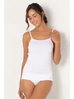 DoReMi %100 Pamuk İnce Askılı Kadın Atlet 002-212222 Beyaz görsel 4