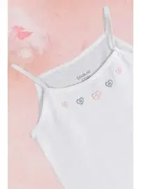 DOREMI DoReMi %100 Pamuk İnce Askılı Kız Çocuk Atlet 002-221223