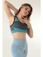 Yüzücü Kalın Askılı Fitilli Spor Sütyen DoReMi 999-ZZ0134 Lacivert görsel 4