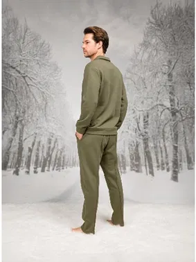 Doreanse Düğmeli Cepli Gömlek Yaka Uzun Kollu Erkek Pijama Takım Doreanse 26K4592 - Alternatif Görünüm