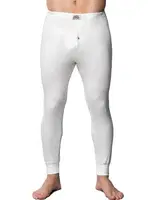 Düğmeli İnterlok Erkek Krem Pijama Alt Gümüş 4017 Krem detay görünüm