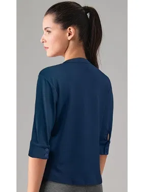 Doreanse Düğmeli Yarım Kollu Modal Kadın Gömlek Doreanse 4314 - Alternatif Görünüm