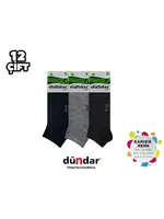 Bambu Dikişsiz Yıkamalı Kokulu Erkek Likralı Patik 12'li Dündar 4605 detay görünüm