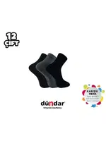 Yarım Konç Dikişsiz Yıkamalı Kokulu Erkek Likralı Bambu Patik 12'li Dündar 4131 Beyaz farklı açı