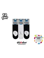 Likralı Dikişsiz Yıkamalı Kokulu Erkek Penye Babet 12'li Dündar 8207 Beyaz detay görünüm